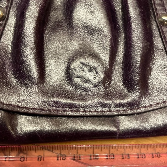 Robert Dice Deep Purple Purse Crossbody Bag Clutch with Studs - Picture 11 of 16